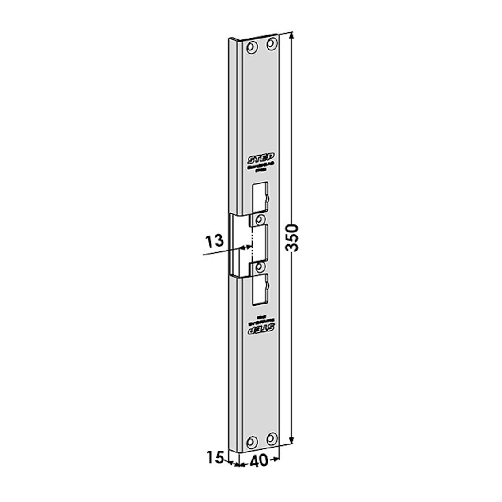 Monteringsstolpe ST4083 vinklad