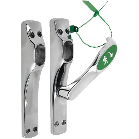 Nödutrymningsbeslag 179B S4 cylsk mattkrom