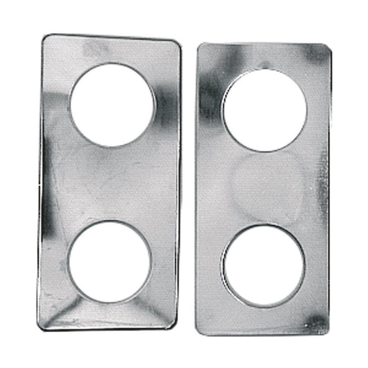 Skylt 023 mattmässing par