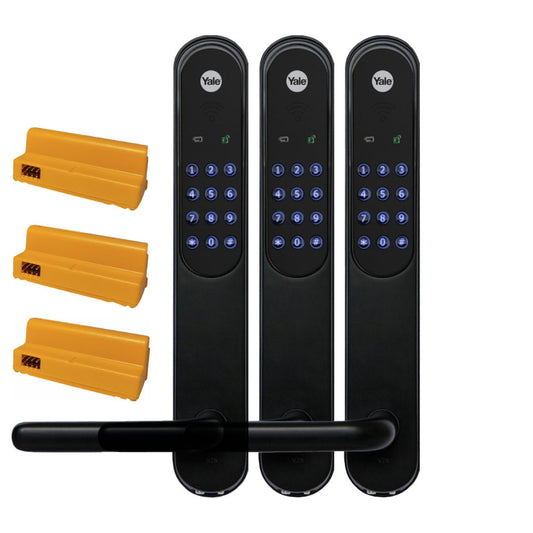 Kodlås Doorman Classic Home svart 3-pack