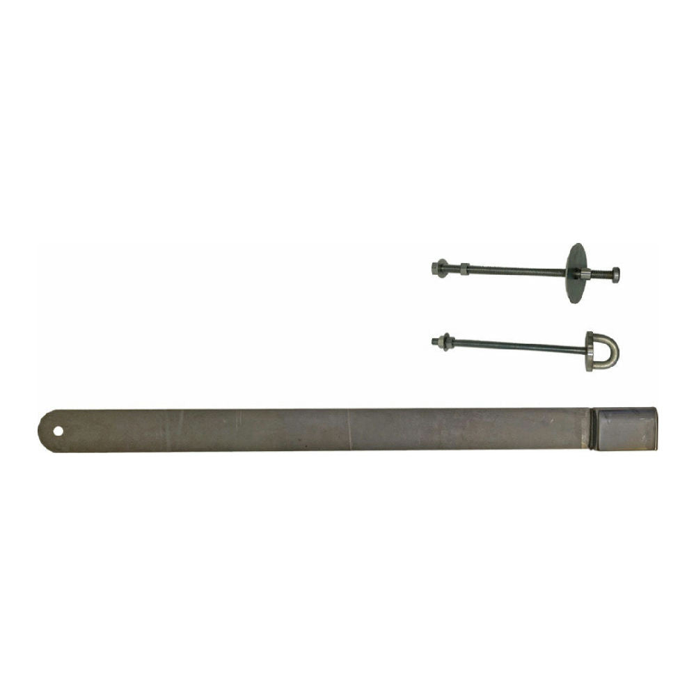 Låsbom 1100mm vänster krom