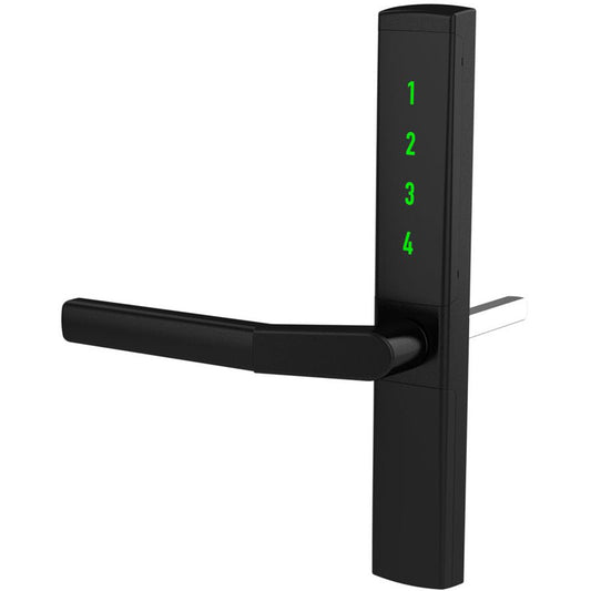 Handtag 7446V med kod 8x110 rak vänster svart SB