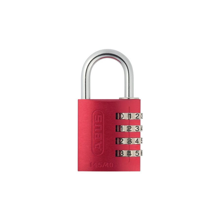 Hänglås 145/40 komb röd SB