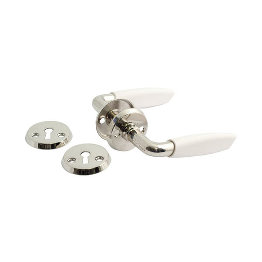 Trycke 3130-2991P vit/nickel SB