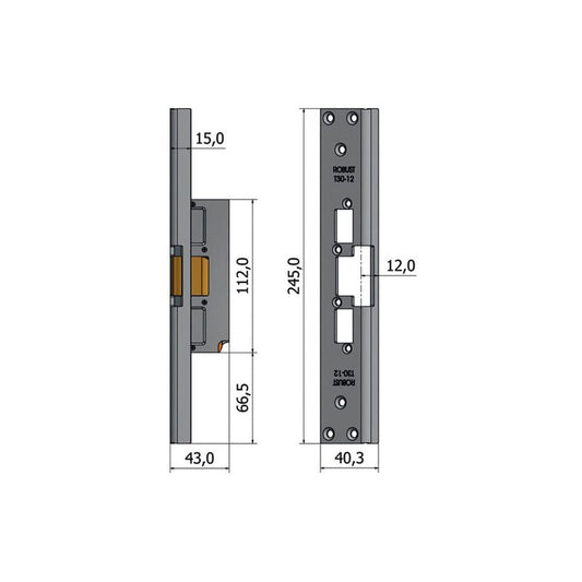 Monteringsstolpe T30-12