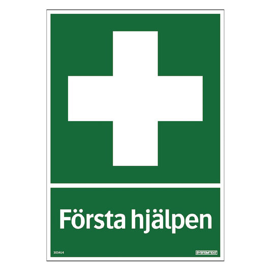 Skylt Första hjälpen