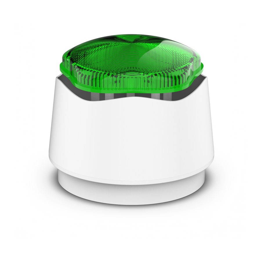Siren/blixtljus X-45_GN vit grön lins