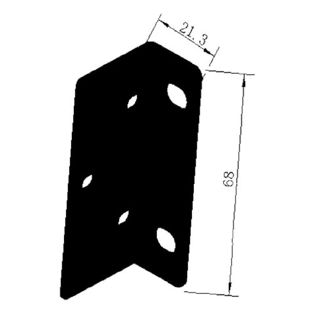 Rackvinkel 19 tum 1.5U NVR 440mm