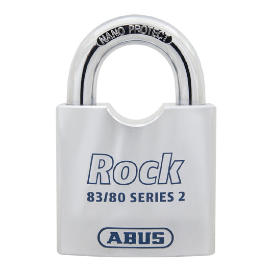 Hänglås Rock 83/80 oval serie 2 med 1301 cylinder och 4 nycklar (fynd)