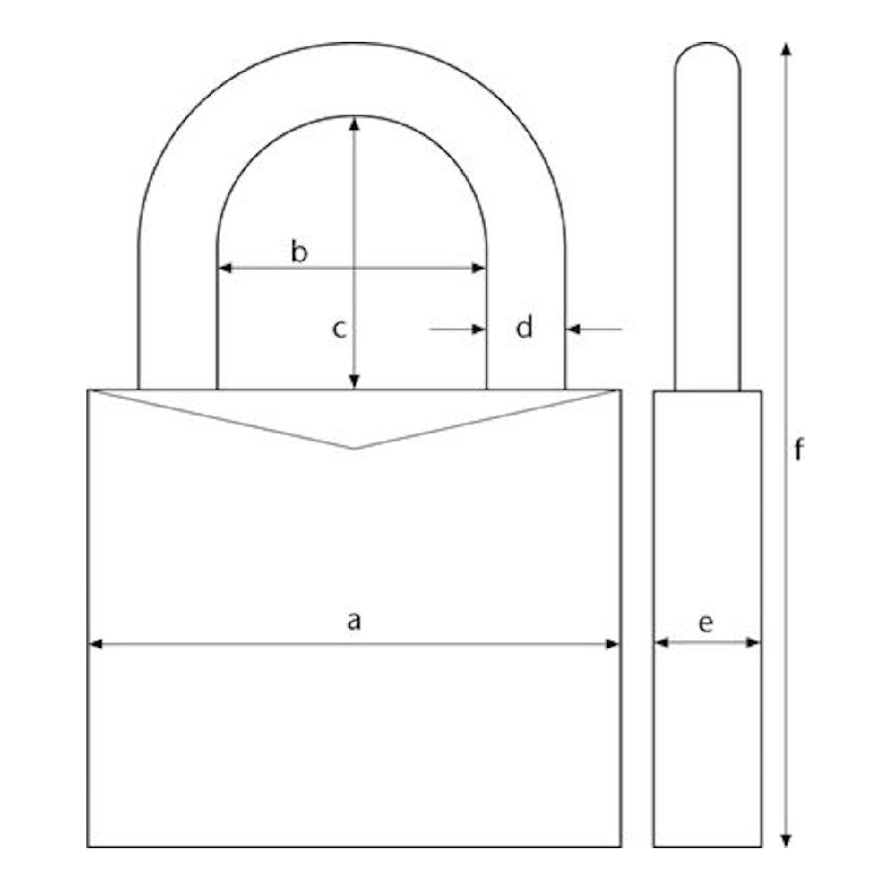 Hänglås fingeravtryck 57/45 Touch (fynd)