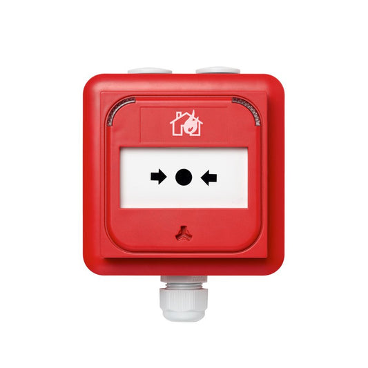 Larmknapp Led Adresserbar Ip67 Utanpå Röd