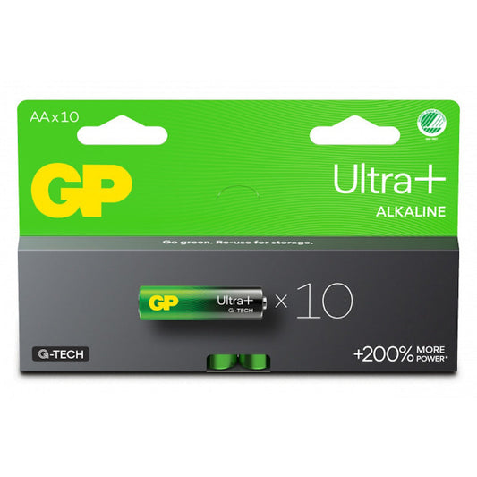 Batteri LR6 AA Ultra Plus alkaliskt 10-pack