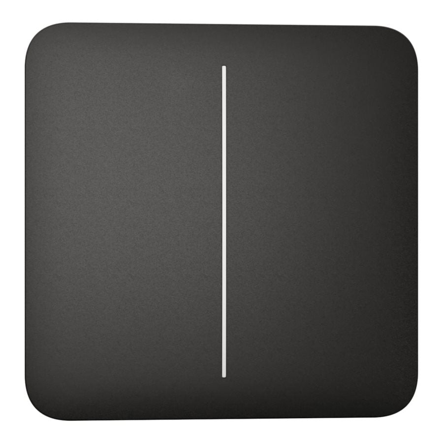 Knapp Solo strömbrytare kron svart