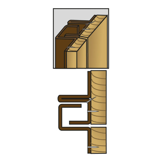 Brytskydd C-profilen UB 2115mm brun
