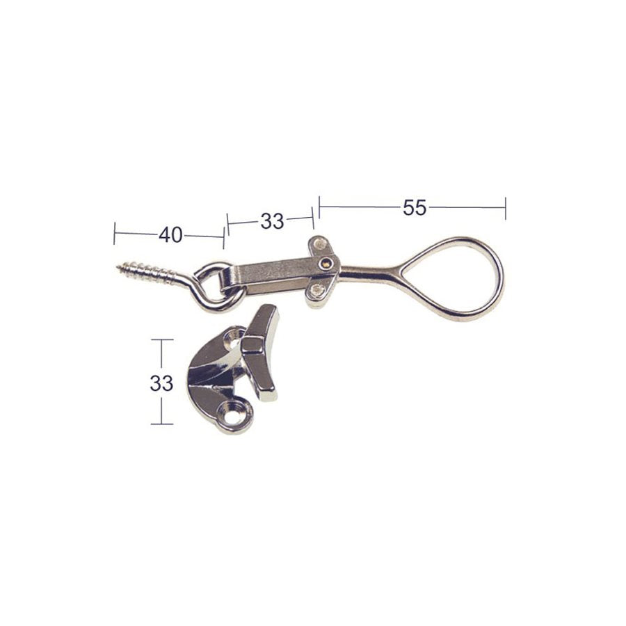 Fönsterlås 280 förnicklad SB 2-pack