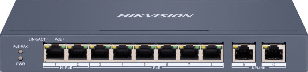 PoE Switch 8 Ports managed DS-3E1310HP-EI