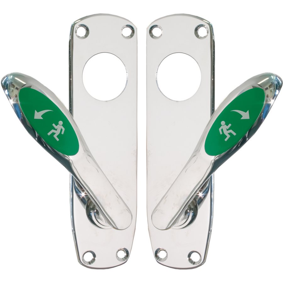 Nödutrymningsbeslag dubbel 179-8563-2 nickel