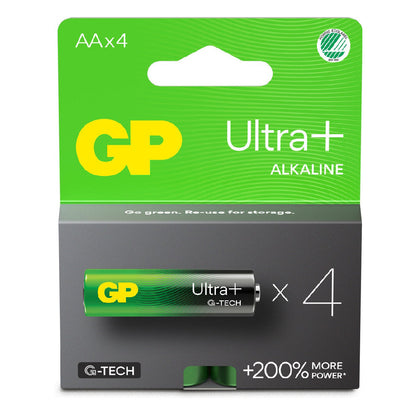 Batteri 15AUP/LR6 AA 1,5V Ultra Plus alkaliskt 4-pack SB