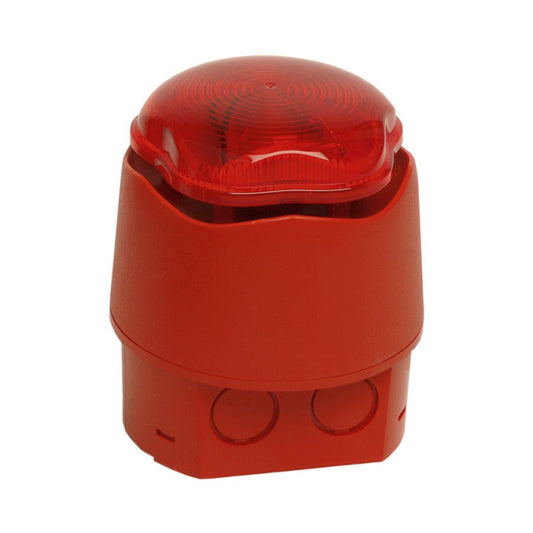 Siren/Blixtljus Sb-Be-El-66 Hög Röd/Röd