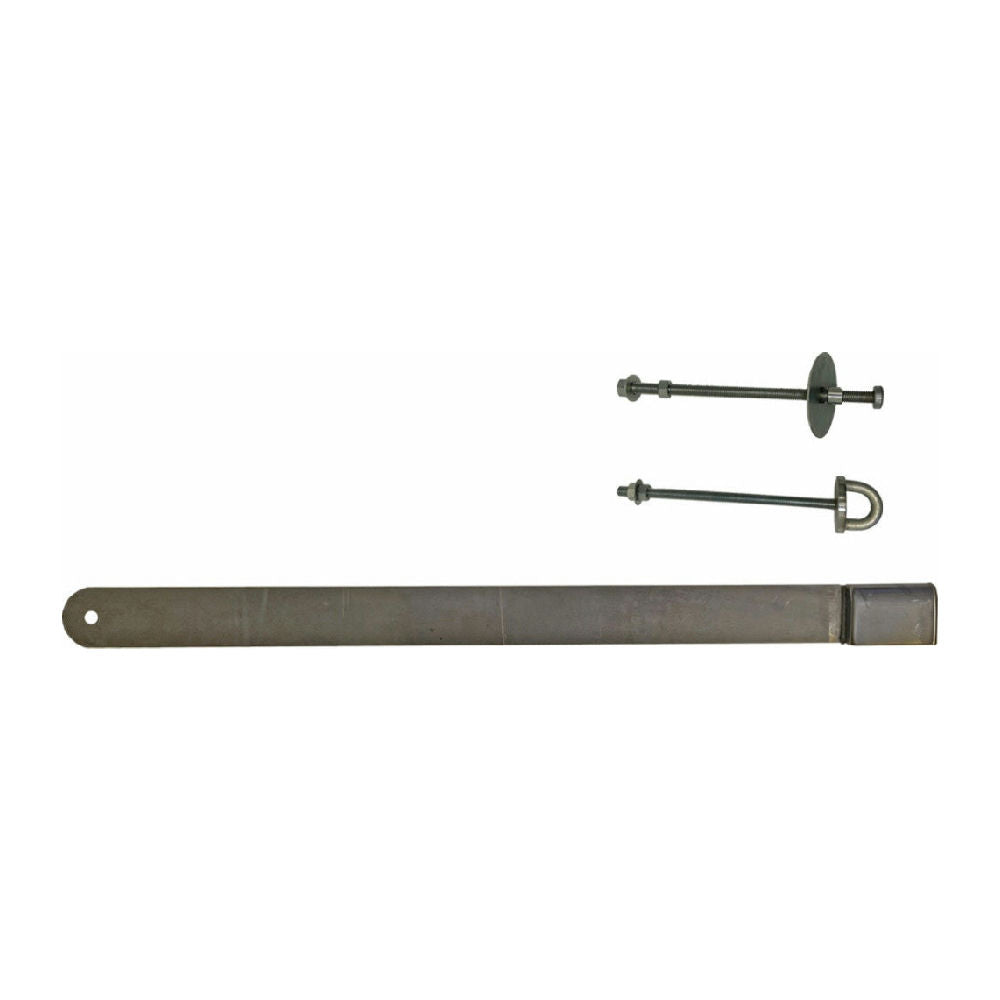 Låsbom 840 mm vänster krom