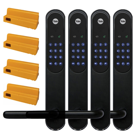Kodlås Doorman Classic Home svart 4-pack