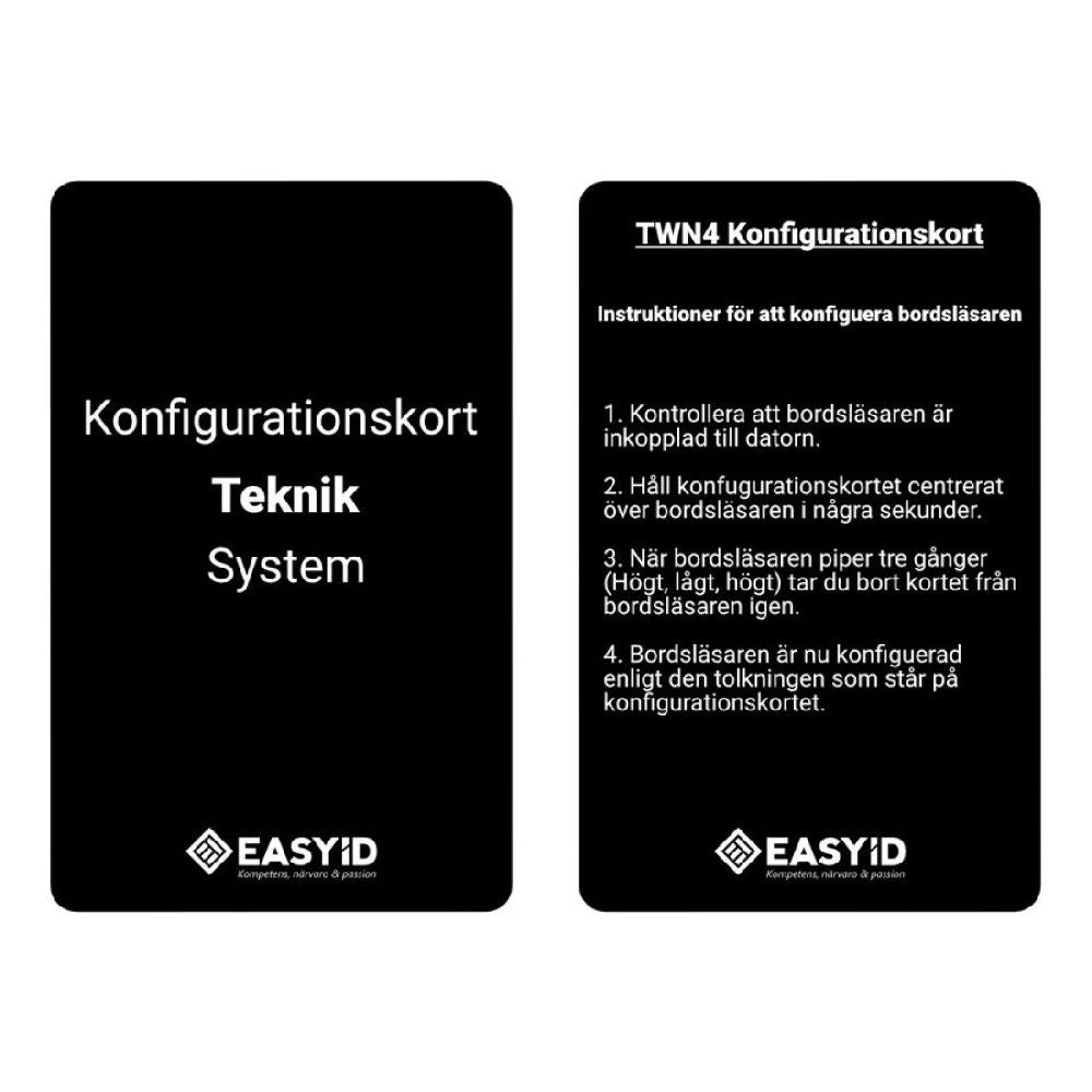 Konfigurationskort multiläsare Mifare RCO