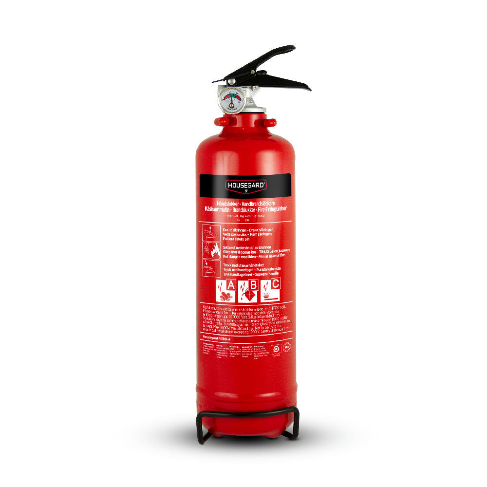 Pulversläckare PE1 8A-55B-C 1kg röd