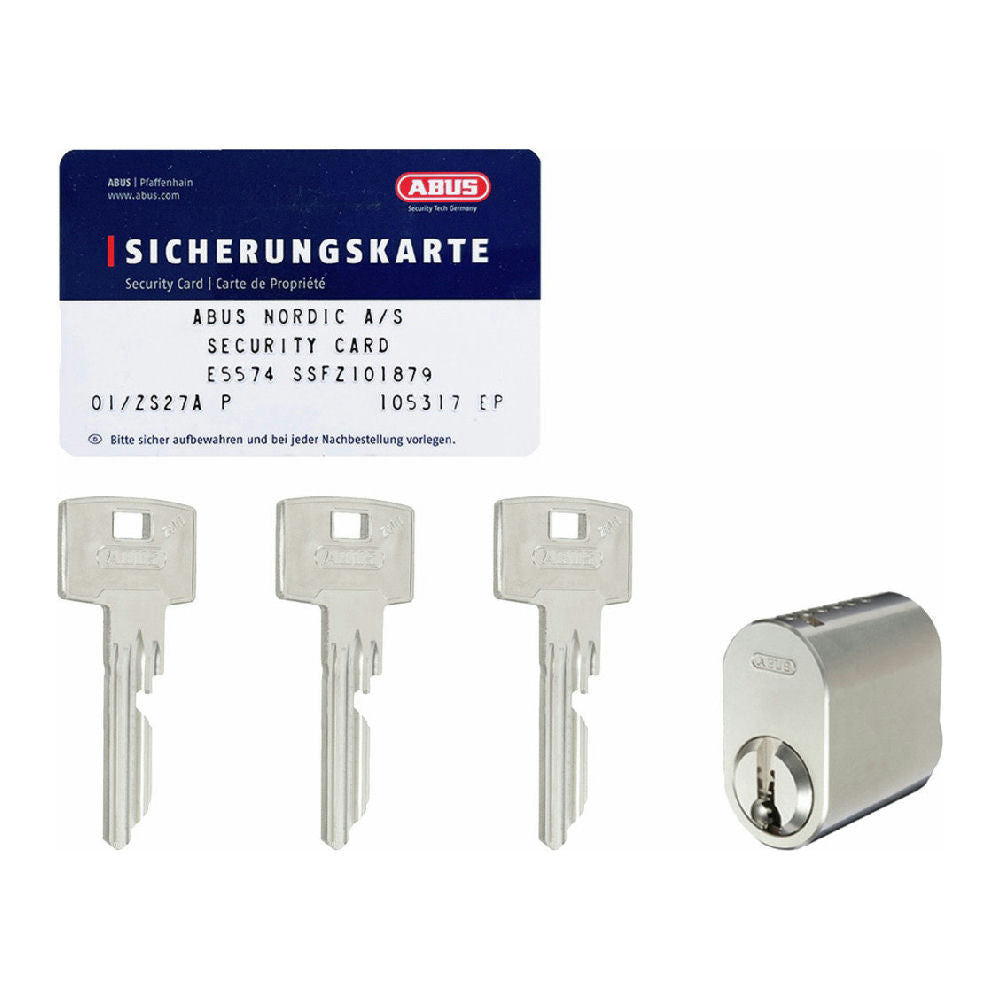Cylinder oval 1-pack 3 nycklar nickel SSF3