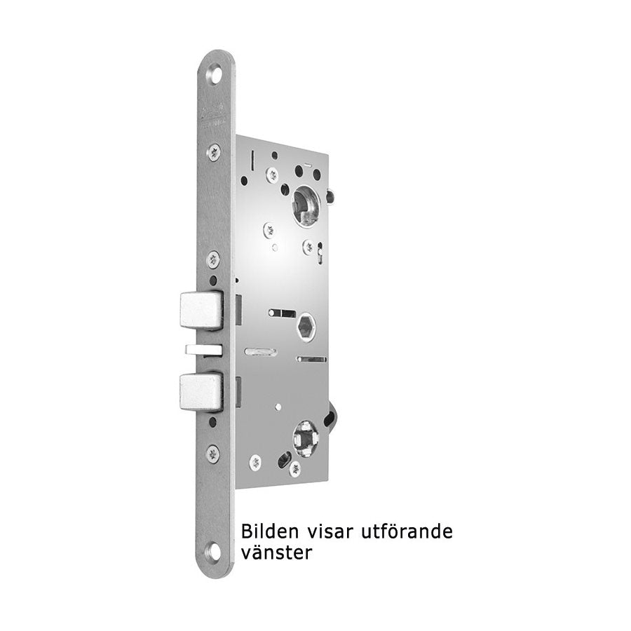 Låshus 767-50 höger rostfri 1p