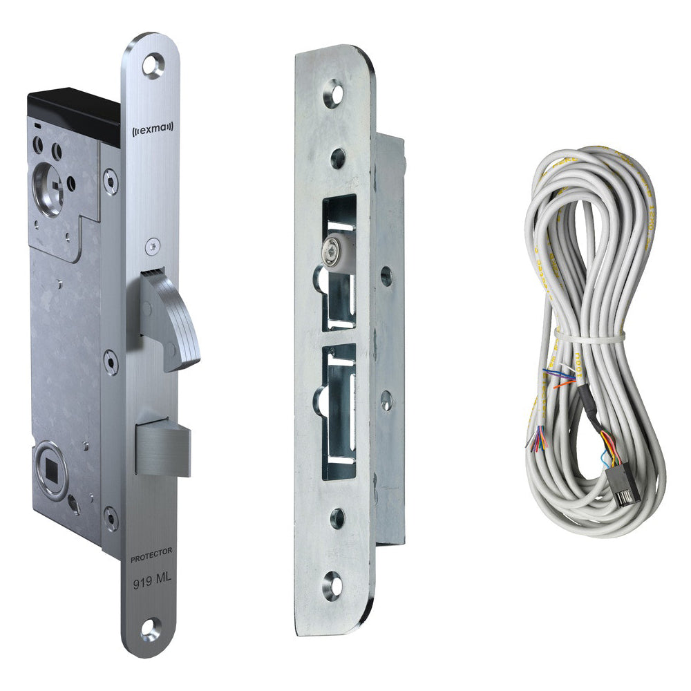 Motorlås Protector 919ML höger kpl