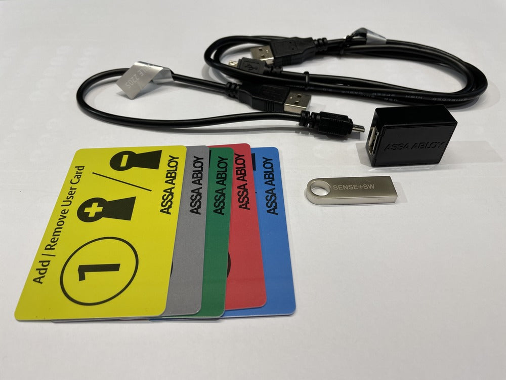 Elektromekaniskt skåplås Sense+ RFID Mjukvara och Kabel