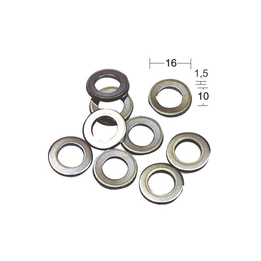 Slitring 250 10x16x1,5mm galv 10st SB