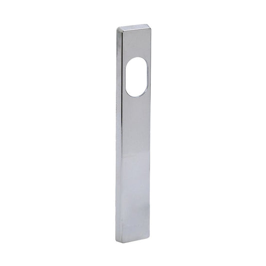 Cylinderskylt 16mm utsida krom