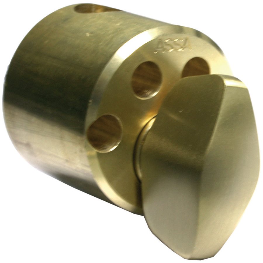 Vredcylinder 13 rund mattmässing