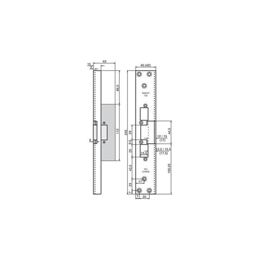 Monteringsstolpe T30-15