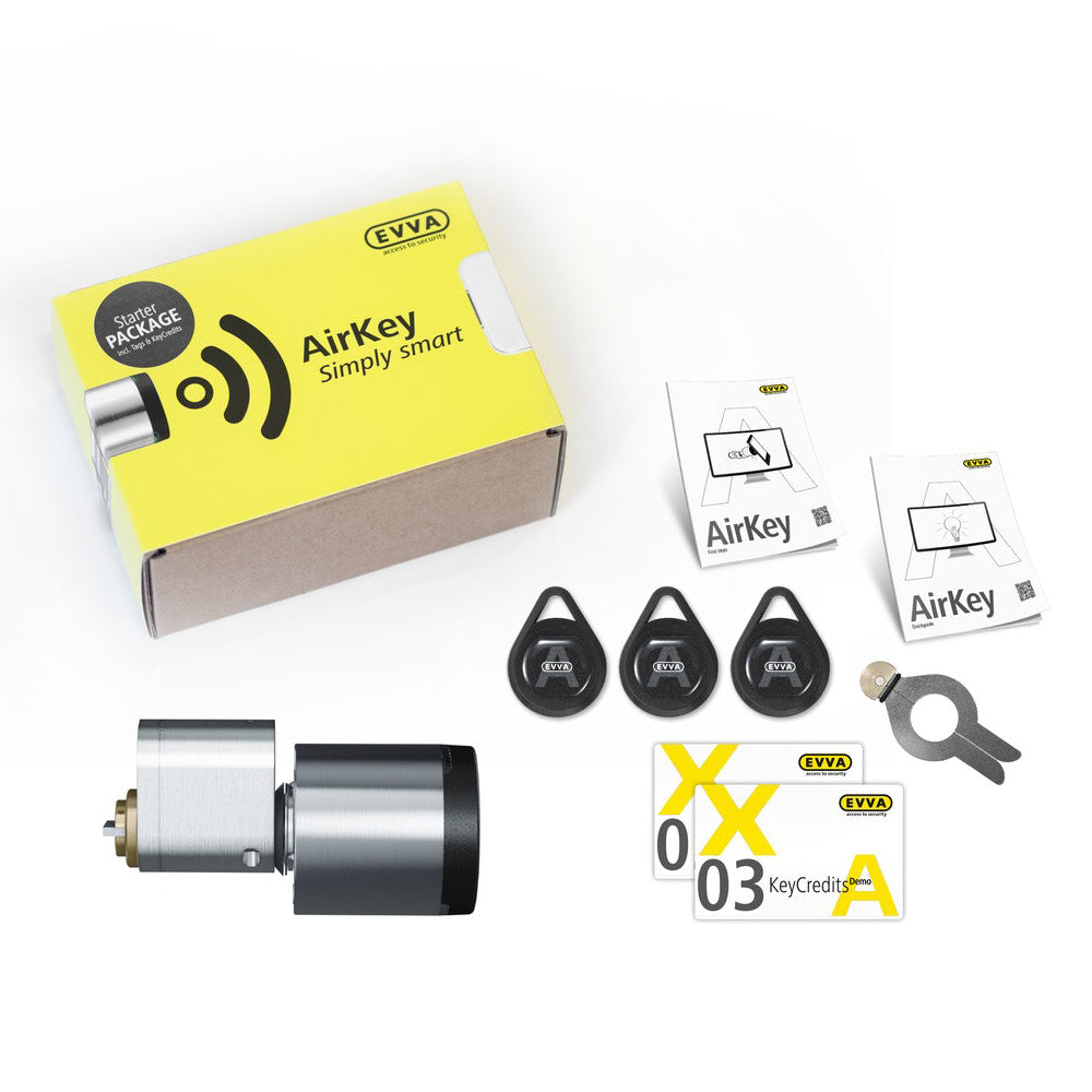 Vill du enkelt komma igång med ett AirKeysystem rekommenderar vi startpaketet. Med AirKey blir din smarttelefon en nyckel. Det ger dig kontroll över passager i dina dörrar samt höjer säkerheten och flexibiliteten i ditt elektroniska låssystem.