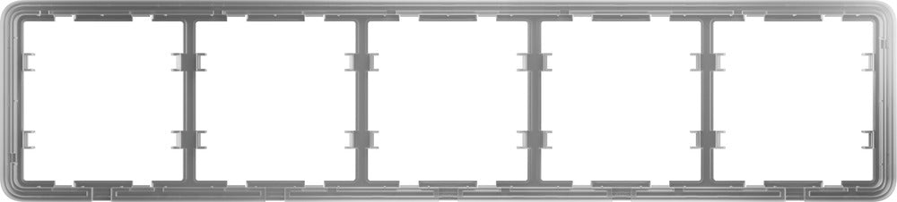 Ram för strömbrytare 5st fack vit