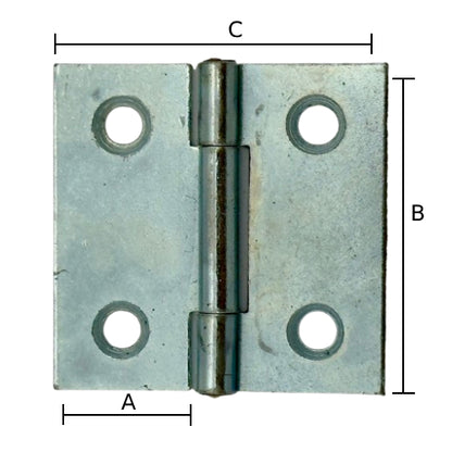 Gångjärn 30x30 2-pack (fynd)