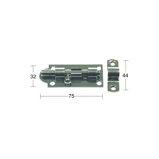 Skjutregel 766 75mm galv SB, med Regel & gångjärn,Mekaniska tillbehör,Regel, Produktinformation Skjutregel av stål. Kolvdiameter 8 mm.