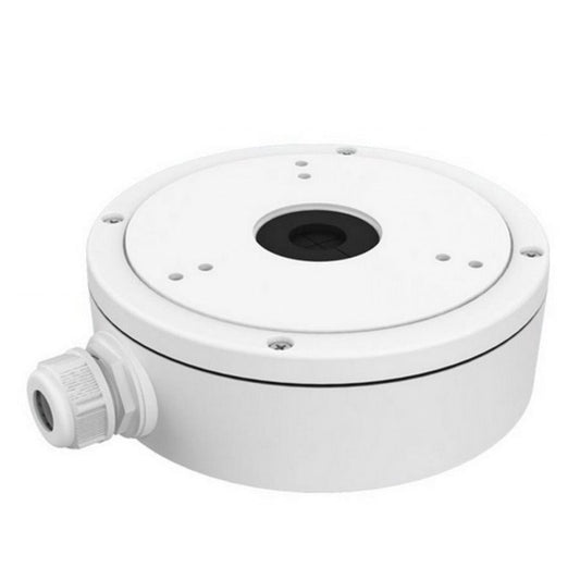 Kopplingsbox DS-1280ZJ-M, med Video,CCTV-produkter,Kopplingsboxar & fästen, Produktinformation Kopplingsbox tillverkad i aluminium. Specifikationer Färg: Vit Diameter: 157 mm Höjd: 52 mm Garantitid: 24 mån 