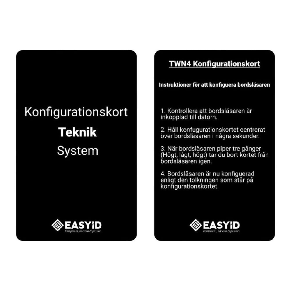 Konfigurationskort multiläsare Mifare Assa Arx