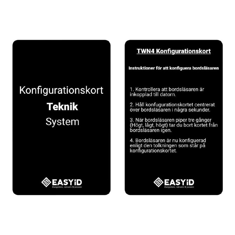 Konfigurationskort multiläsare Mifare DESFire Assa Arx