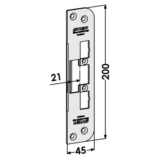 Monteringsstolpe ST4009-21 plan