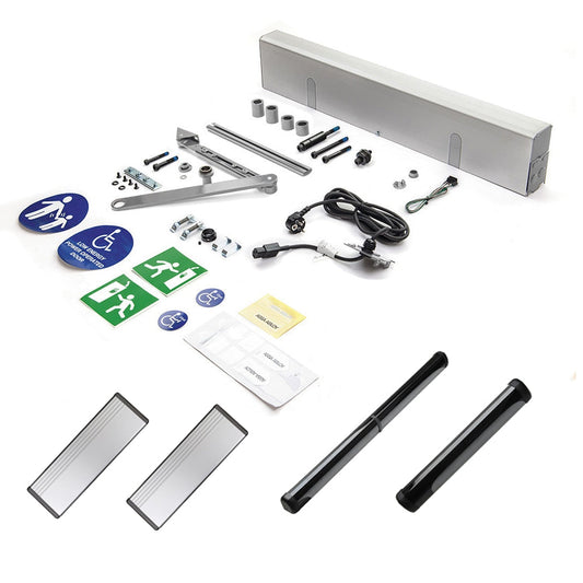 Dörrautomatikpaket SW300 tryck Hotron mix AK Silver alu