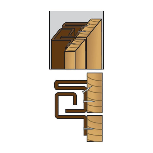 Brytskydd C-profilen UF 2030mm brun