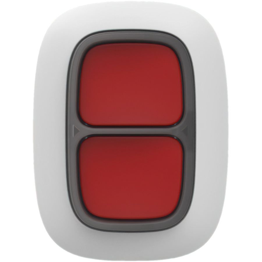 Överfallsknapp dubbeltryck trådlös vit