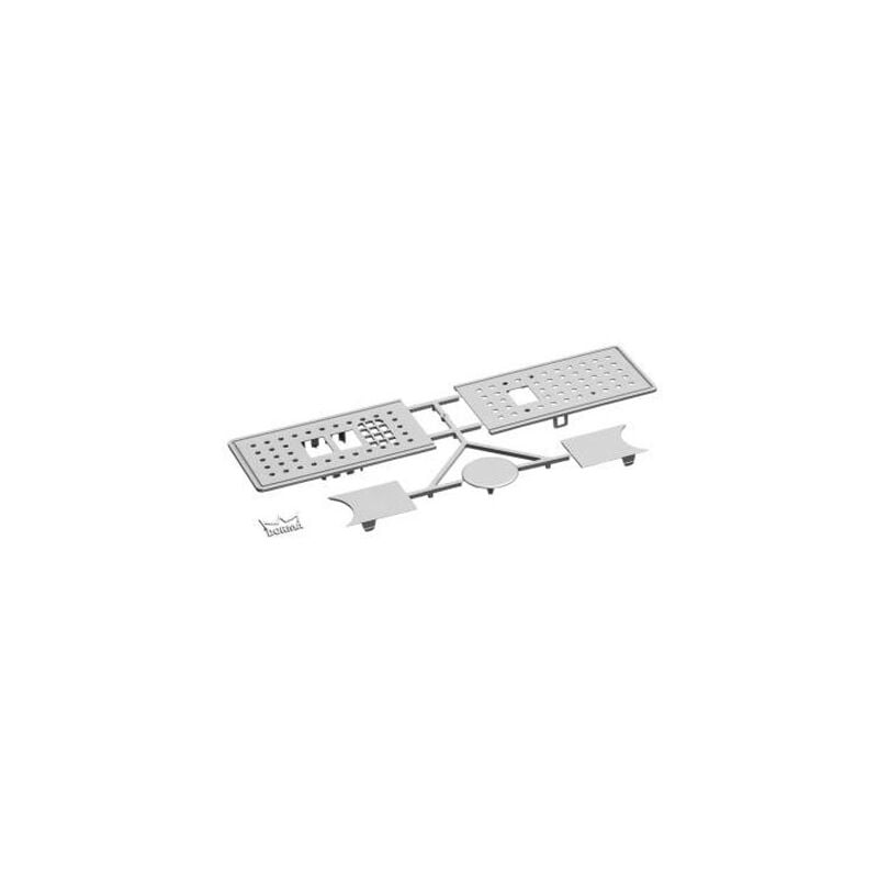 Gavelset 2 gavlar ED100/250 silver