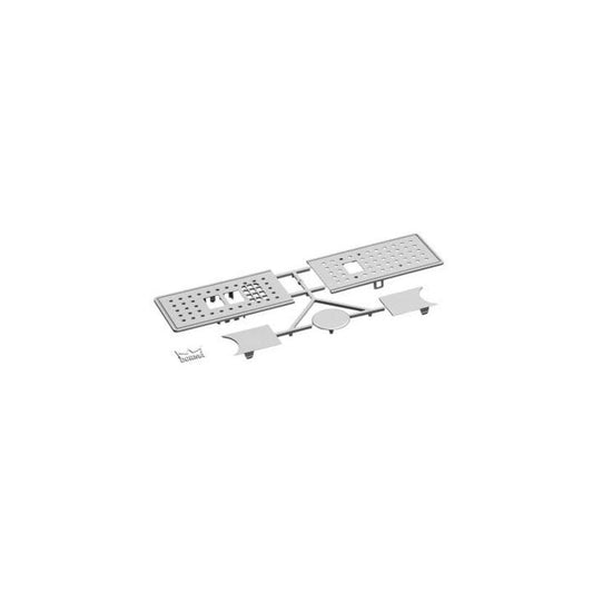 Gavelset 2 gavlar ED100/250 silver