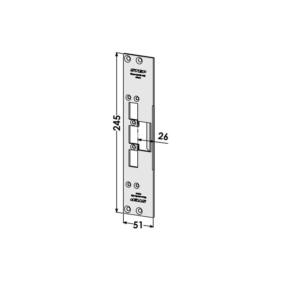 Monteringsstolpe ST6510 plan