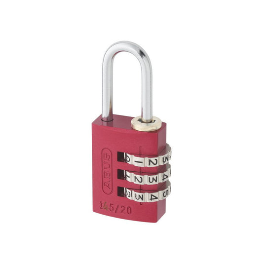 Hänglås 145/20 komb röd SB